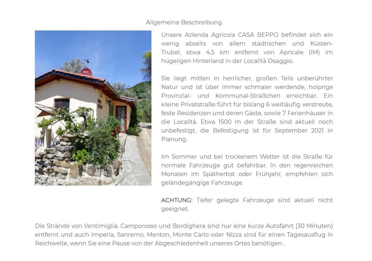 Casa Lucertola Villa Apricale Exterior foto